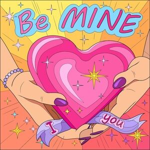 Colorful Heart Illustration Art Print